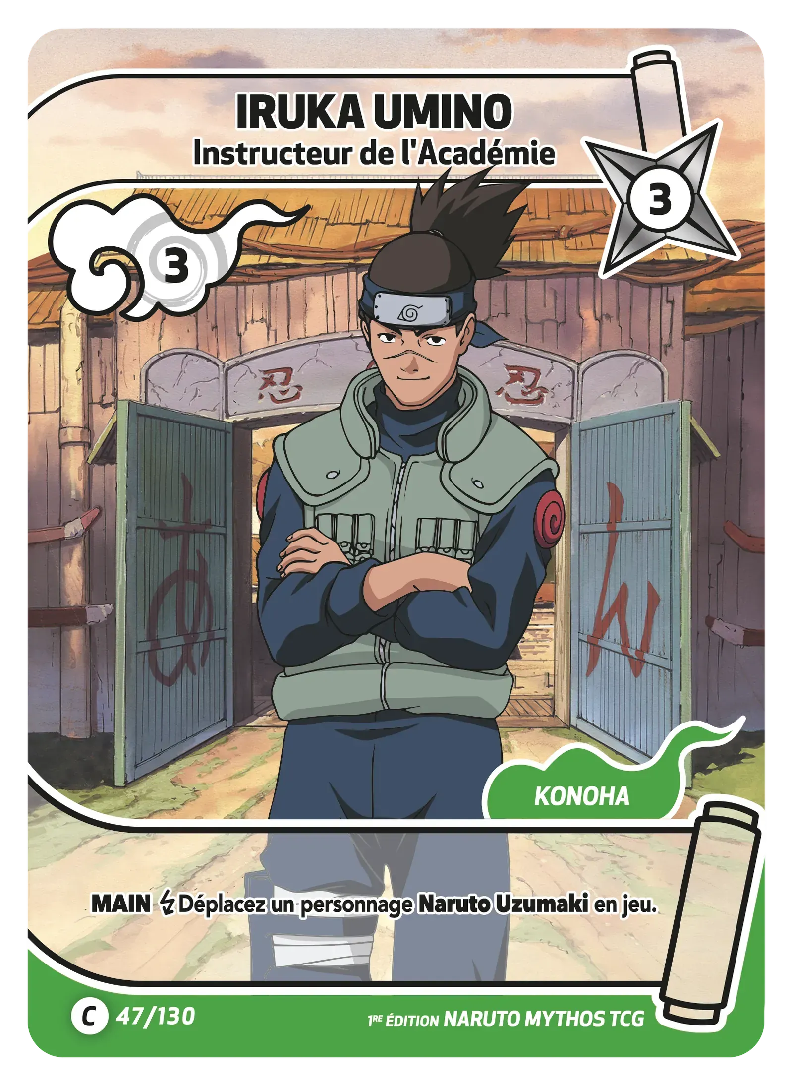 Iruka Umino - Instructeur de l'Académie - Konoha Shido - 047/130