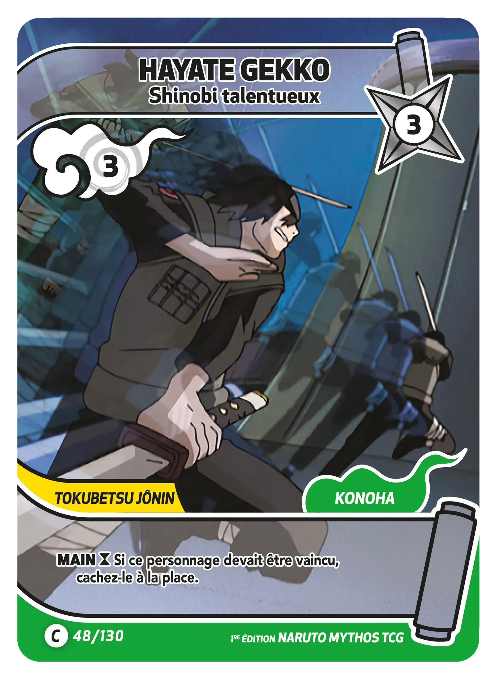 Hayate Gekko - Shinobi talentueux - Konoha Shido - 048/130