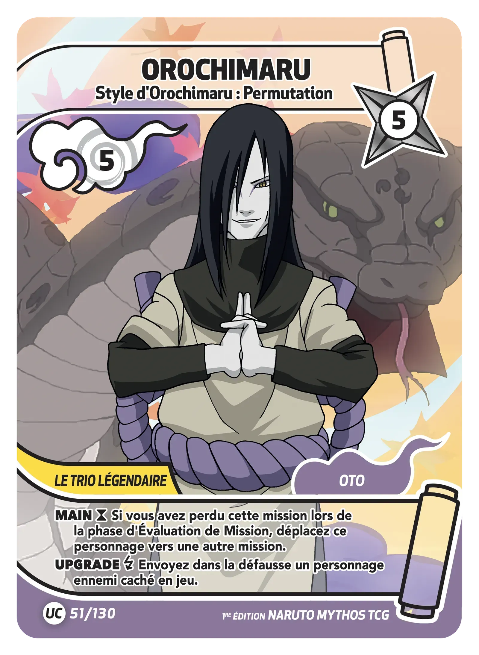 Orochimaru - Style d'Orochimaru : Permutation - Konoha Shido - 051/130