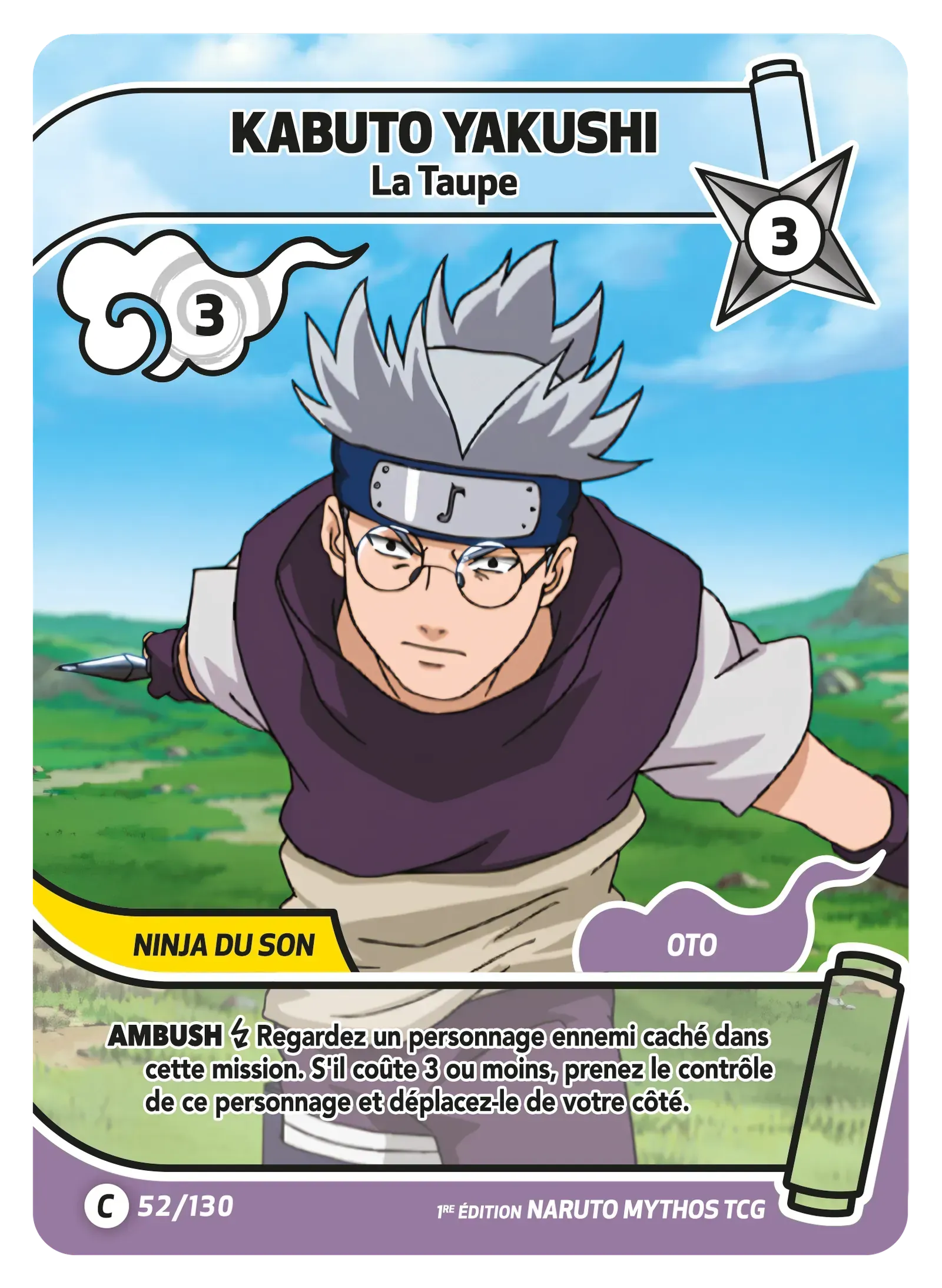 Kabuto Yakushi - La Taupe - Konoha Shido - 052/130