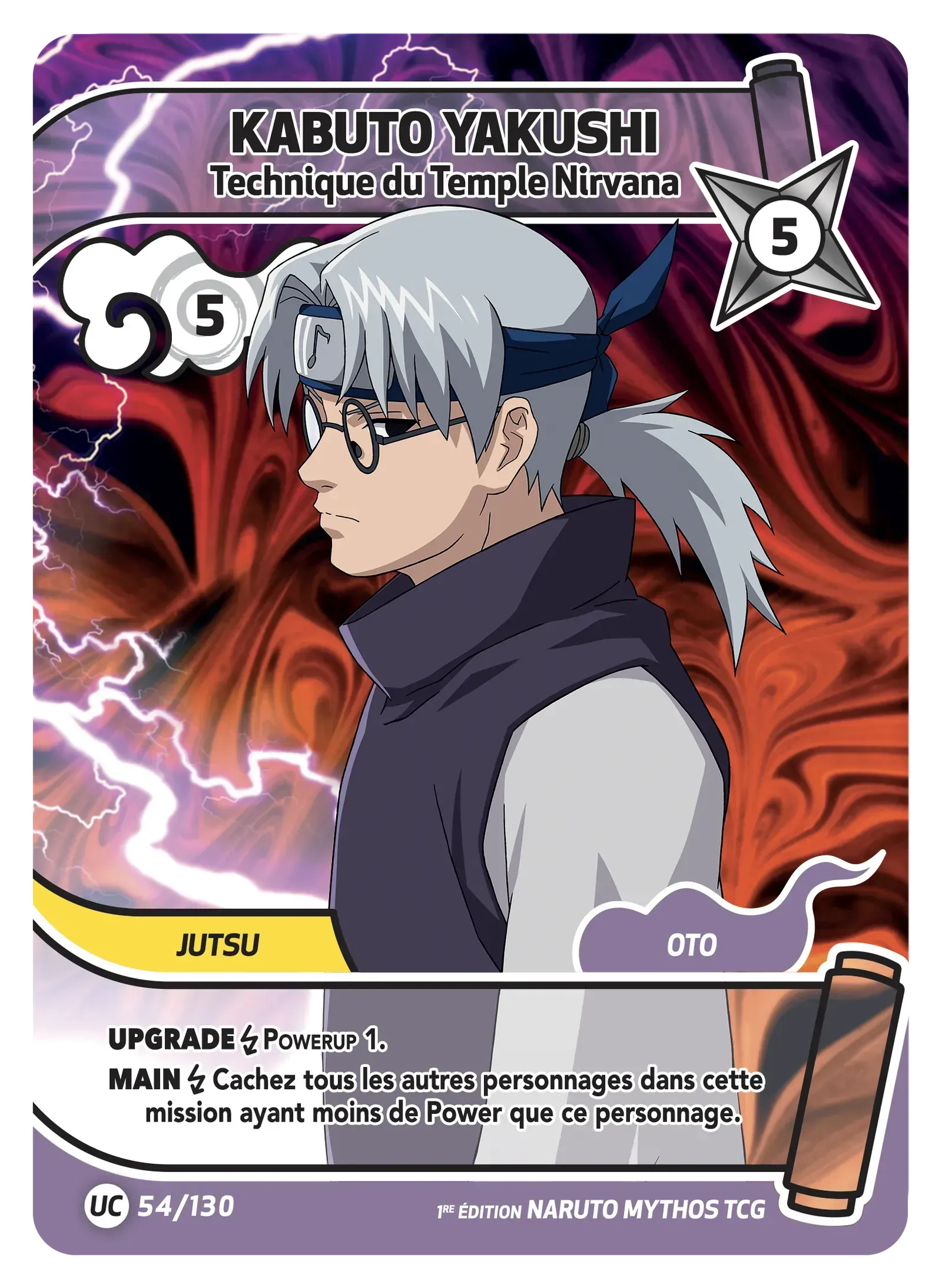 Kabuto Yakushi - Technique du Temple Nirvana - Konoha Shido - 054/130
