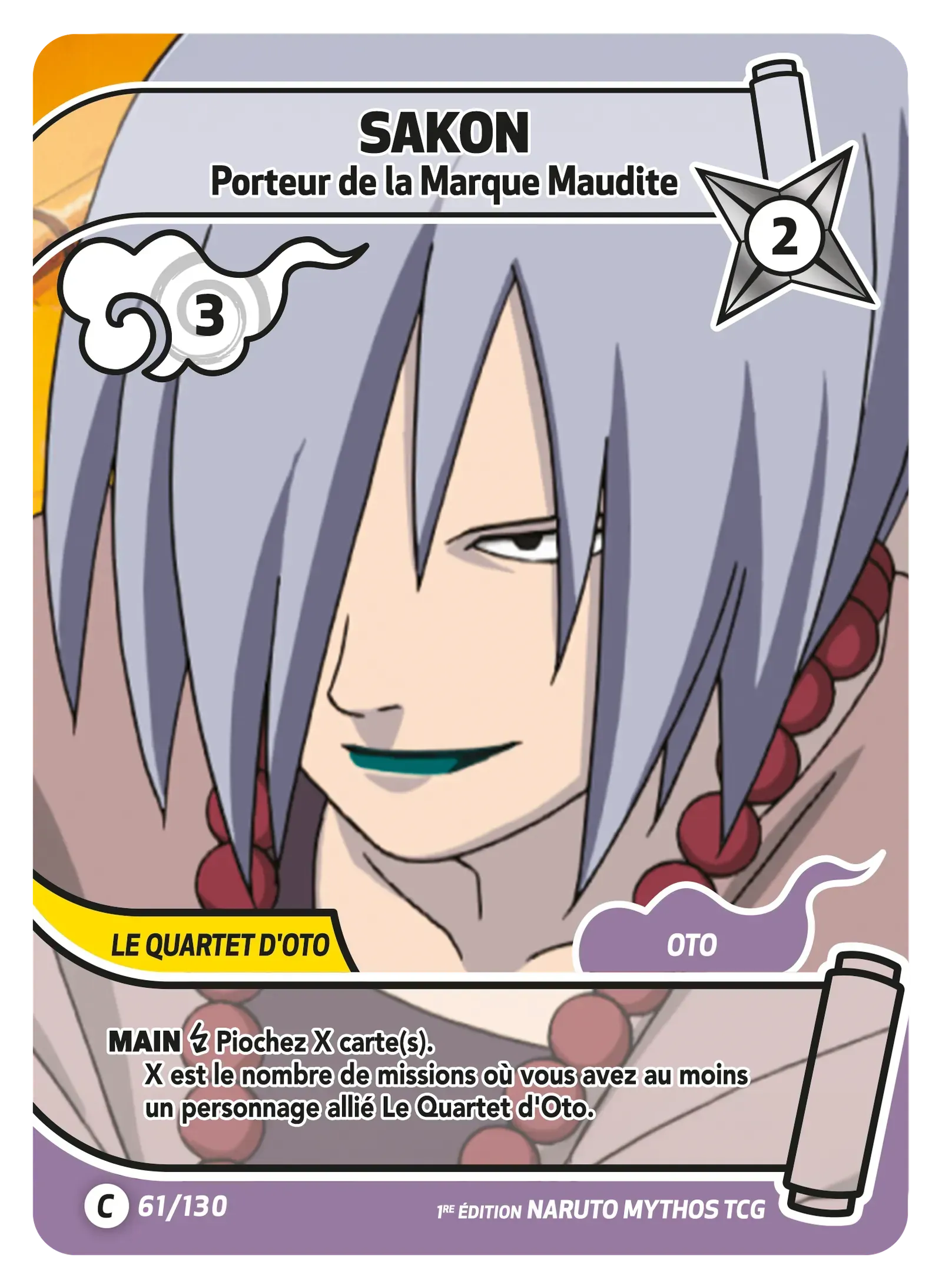 Sakon - Porteur de la Marque Maudite - Konoha Shido - 061/130