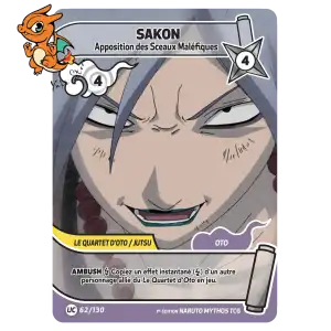 Sakon - Apposition des Sceaux Maléfiques - Konoha Shido - 062/130