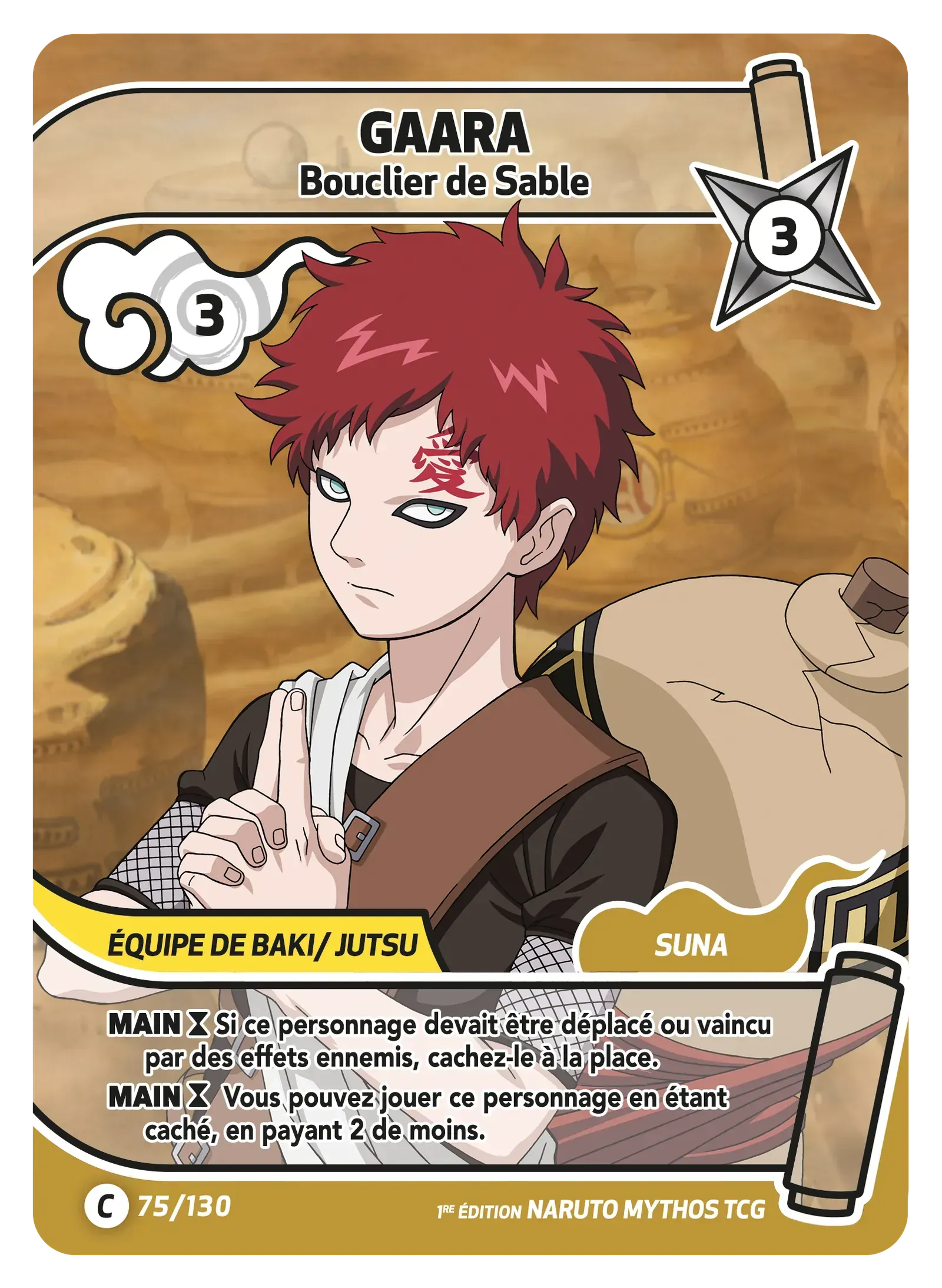 Gaara - Bouclier de Sable - Konoha Shido - 075/130