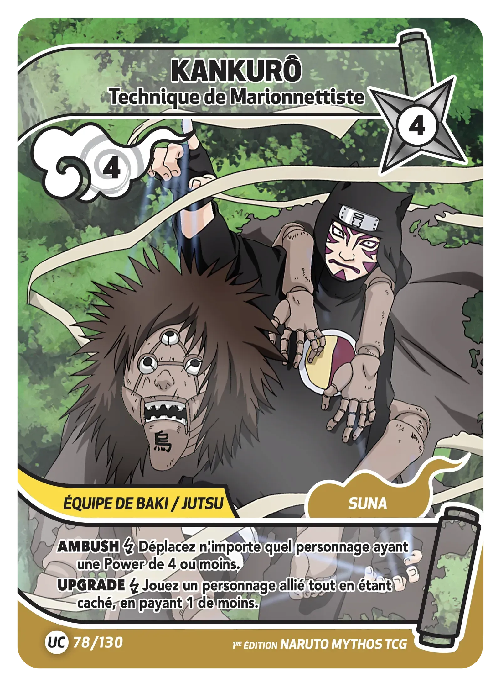 Kankurô - Technique de Marionnettiste - Konoha Shido - 078/130