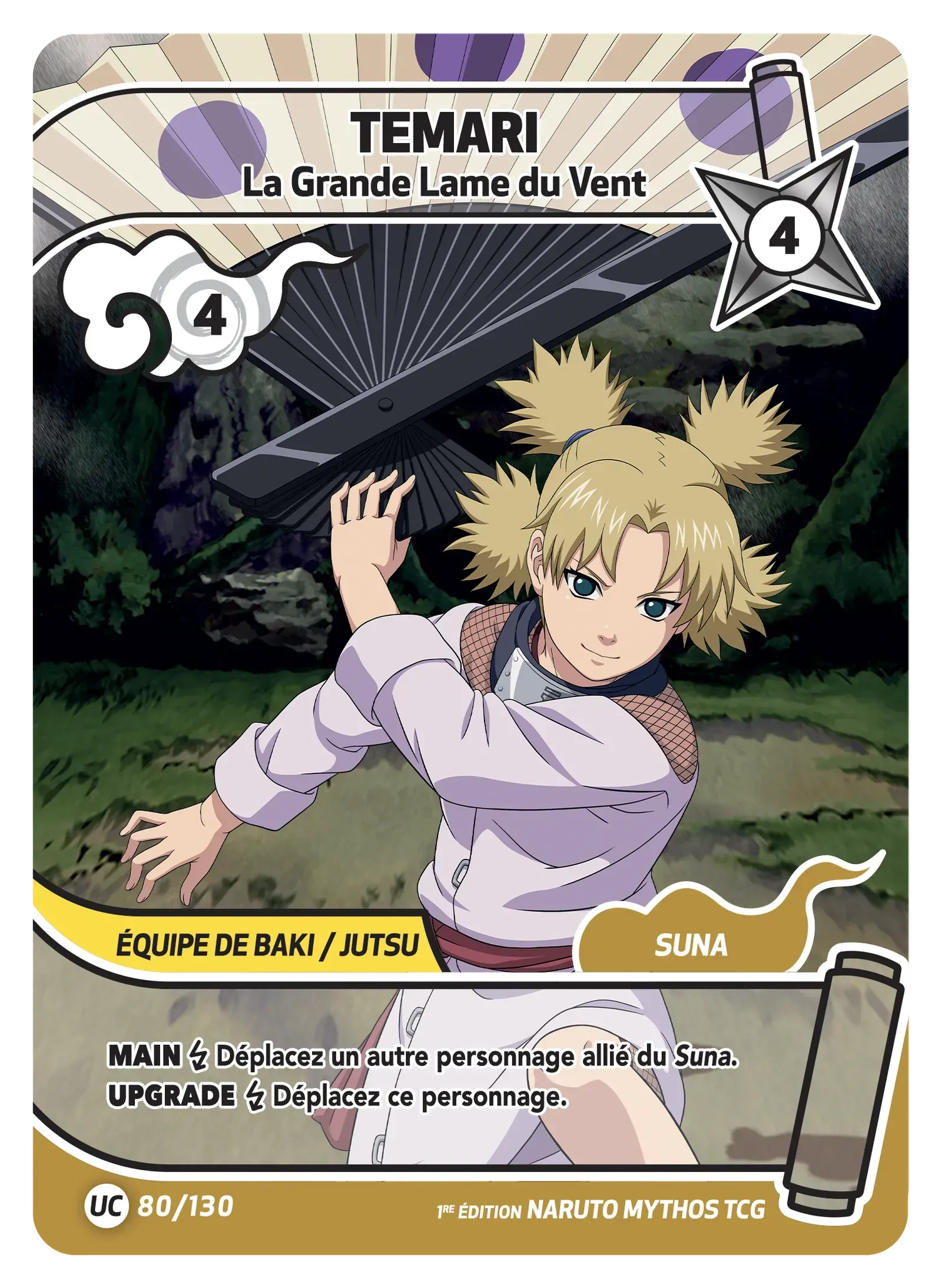 Temari - La Grande Lame du Vent - Konoha Shido - 080/130
