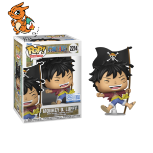 ONE PIECE - POP Animation N° 2214 - Luffy avec Drapeau