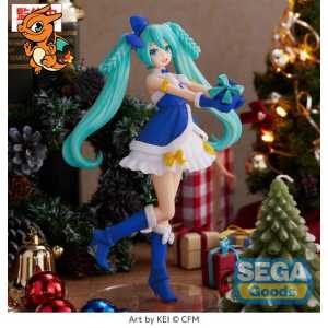 HATSUNE MIKU - Saphire Christmas - Figurine High Premium 21cm