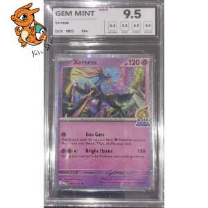 Xerneas Stamp Asia Promo - Méga-Évolution - 064/132 - NXR 9.5 - Anglais
