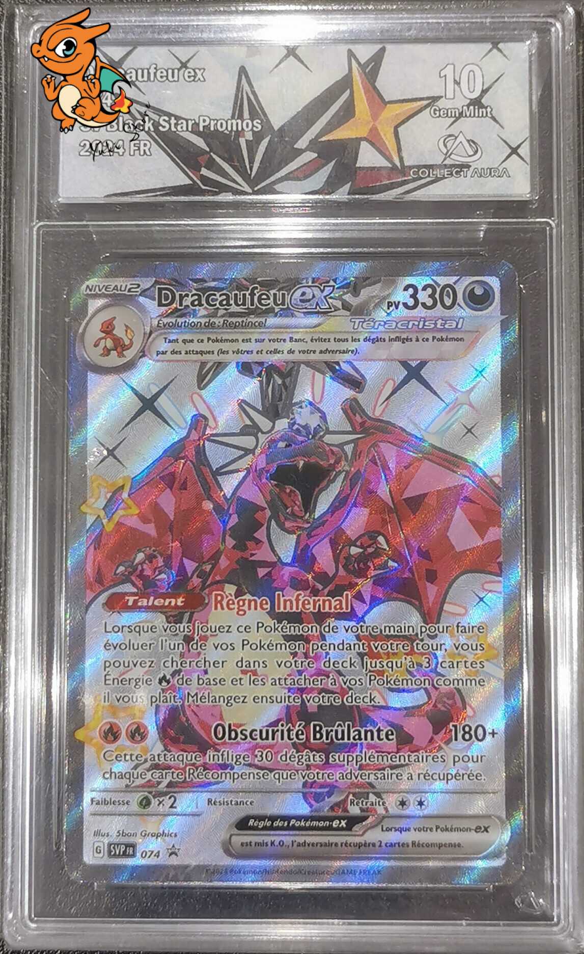Dracaufeu ex - Promo Écarlate & Violet - SVP074 - Collect Aura 10 - Français