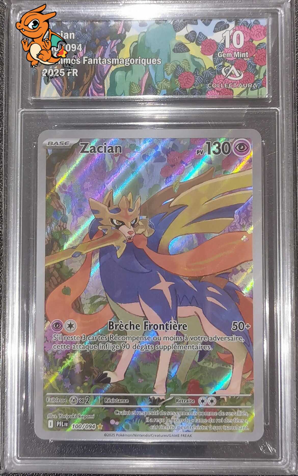 Zacian - Flammes Fantasmagoriques - 100/094 - Collect Aura 10 - Français