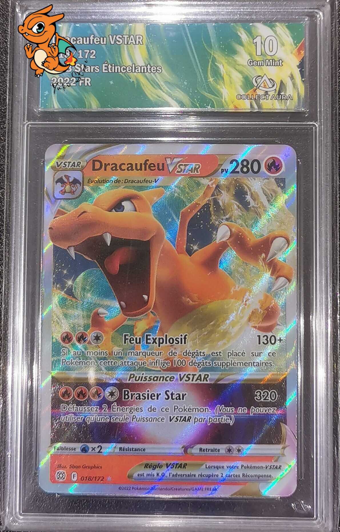 Dracaufeu VSTAR - Stars Étincelantes - 018/172 - Collect Aura 10 - Français
