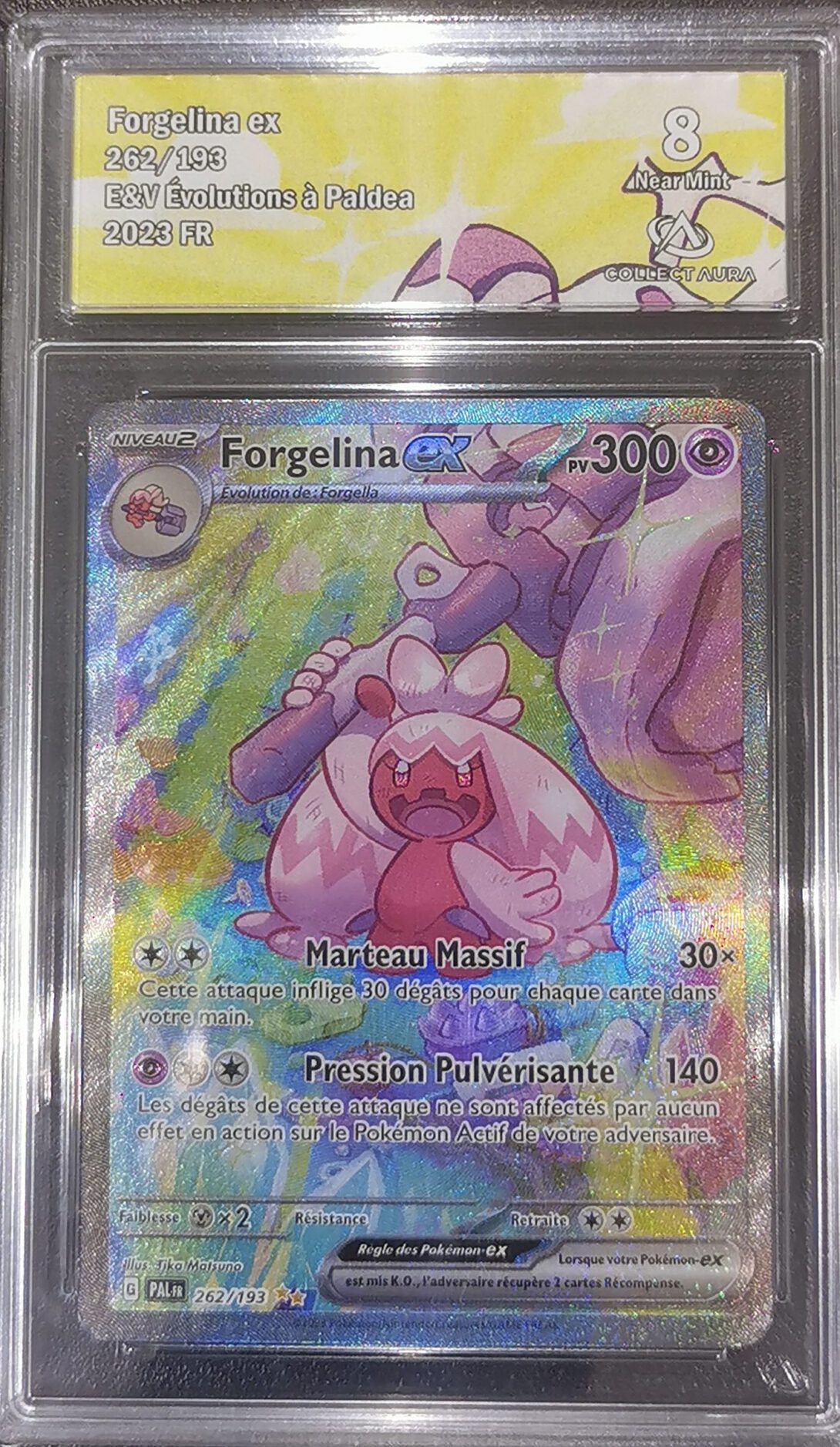Forgelina ex - Évolutions à Paldea - 262/193 - Collect Aura 8 - Français