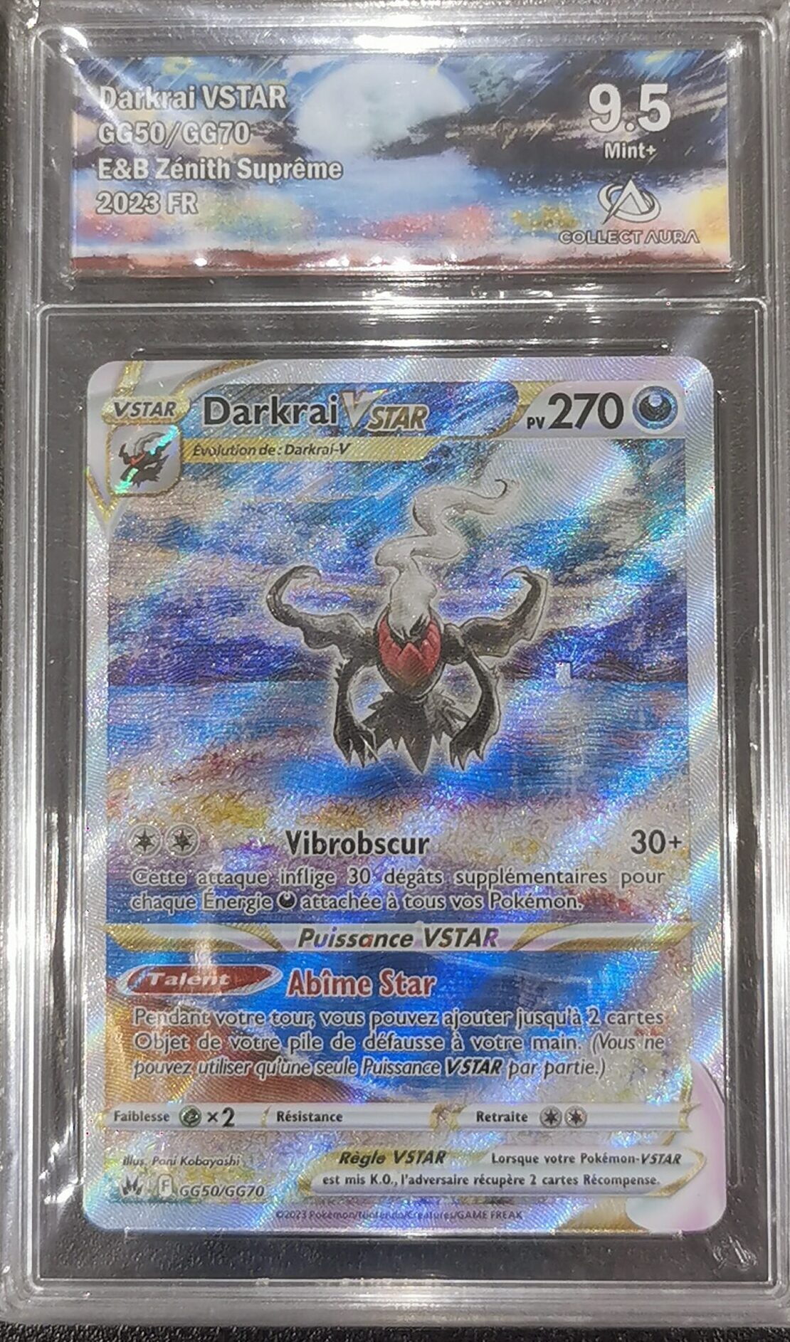 Darkrai VSTAR - Zénith Suprême - GG50/GG70 - Collect Aura 9.5 - Français