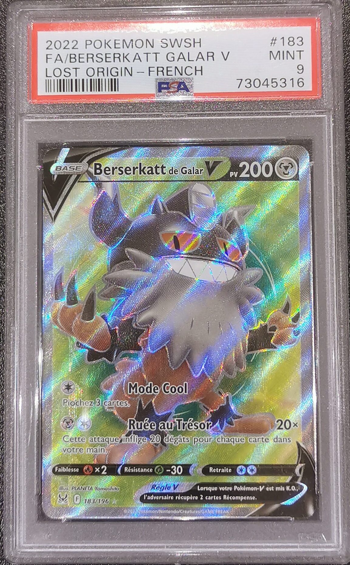 Berserkatt de Galar V - Origine Perdue - 183/196 - PSA 9 - Français