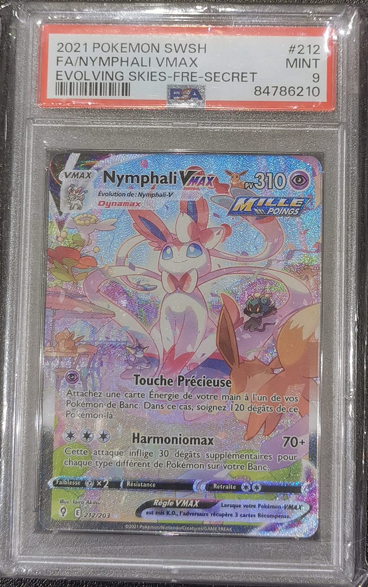 Nymphali VMAX - Évolution Céleste - 212/203 - PSA 9 - Français