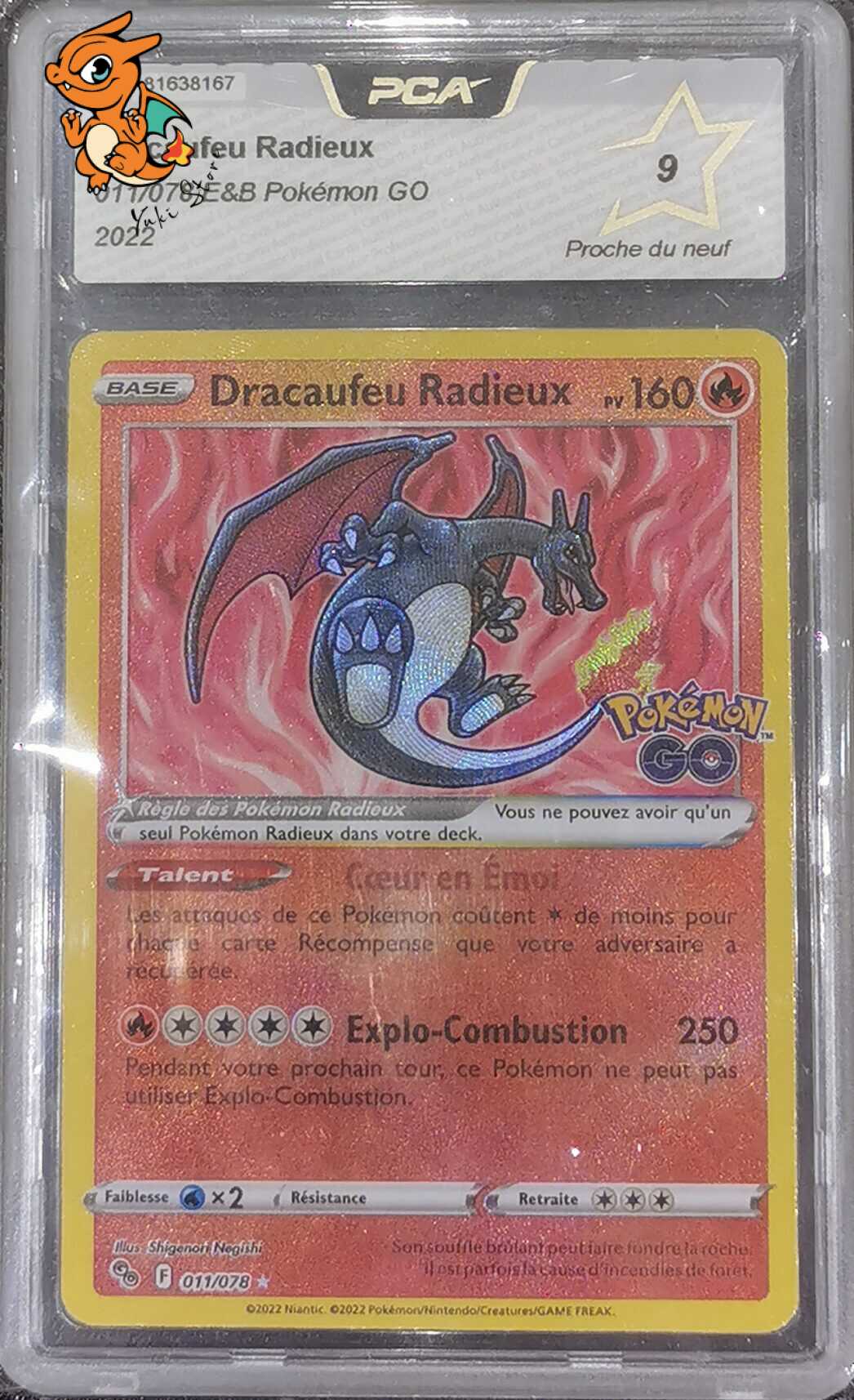 Dracaufeu Radieux - Pokémon GO - 011/078 - PCA 9 - Français