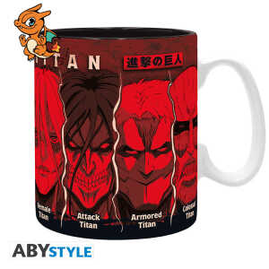ATTACK ON TITAN - Mug - 460 ml - Les Titans