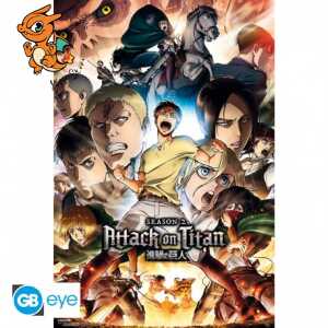 ATTACK ON TITAN - Poster Maxi 91,5x61 - S2 Key Art