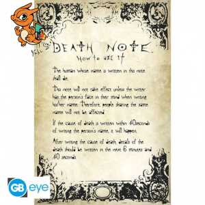 DEATH NOTE - Poster Maxi 91,5x61 - Règles