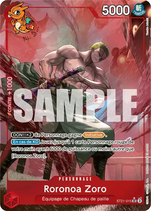 Roronoa Zoro - Starter Deck: Violet EX Gear 5 - 015/015