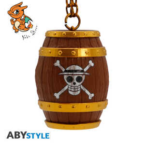 ONE PIECE - Porte-clés 3D "Tonneau"