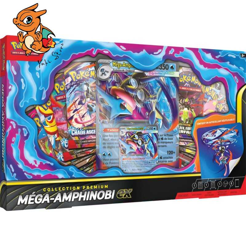 Pokémon : Coffret Collection Premium Méga‑Amphinobi‑ex