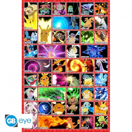 POKEMON - Poster Maxi 91,5x61 - Vignettes
