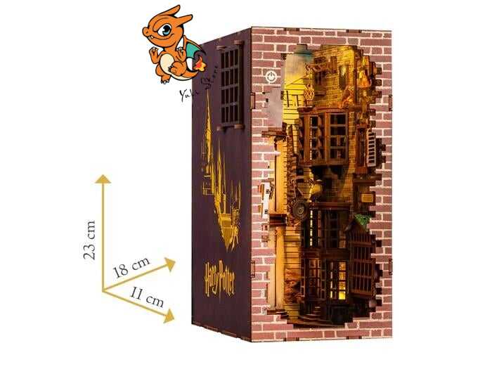 HARRY POTTER -BOOK NOOK KIT -Chemin de Traverse - 202pc +Eclairage LED – Image 5