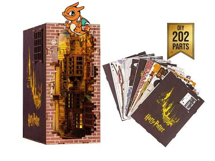 HARRY POTTER -BOOK NOOK KIT -Chemin de Traverse - 202pc +Eclairage LED – Image 6