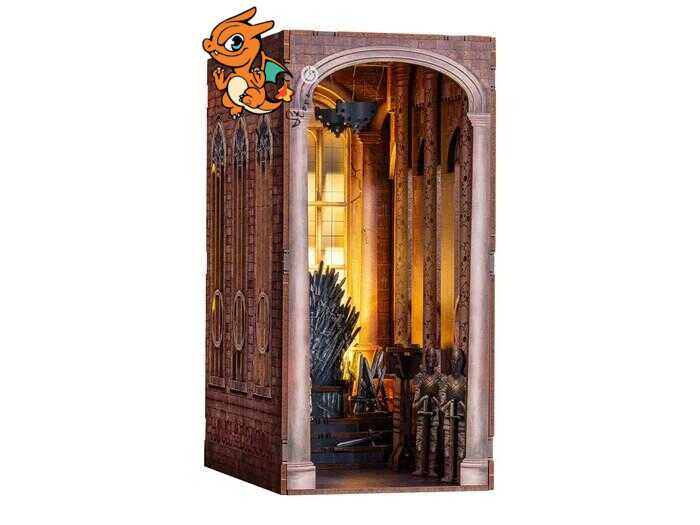 GAME OF THRONES - BOOK NOOK KIT - Thrône de Fer - 91pc + Eclairage LED – Image 2