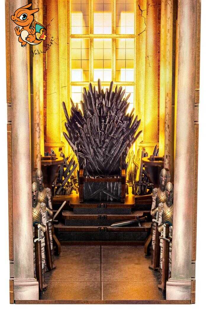 GAME OF THRONES - BOOK NOOK KIT - Thrône de Fer - 91pc + Eclairage LED – Image 3
