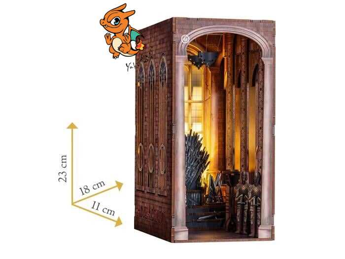 GAME OF THRONES - BOOK NOOK KIT - Thrône de Fer - 91pc + Eclairage LED – Image 5