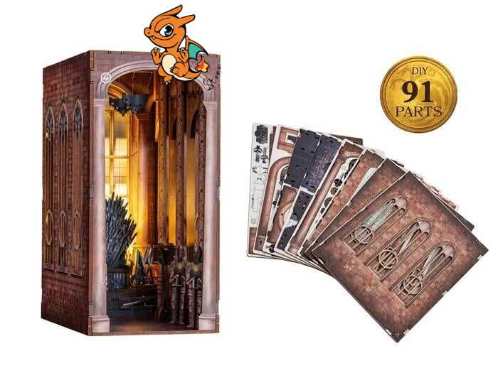 GAME OF THRONES - BOOK NOOK KIT - Thrône de Fer - 91pc + Eclairage LED – Image 6