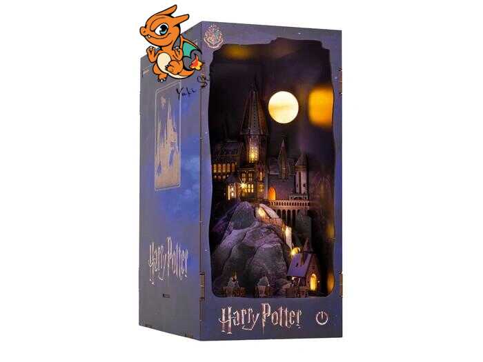 HARRY POTTER -BOOK NOOK KIT - Chateau Poudlard - 171pc + Eclairage LED – Image 3