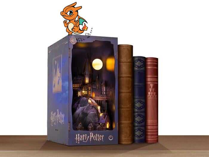 HARRY POTTER -BOOK NOOK KIT - Chateau Poudlard - 171pc + Eclairage LED – Image 4