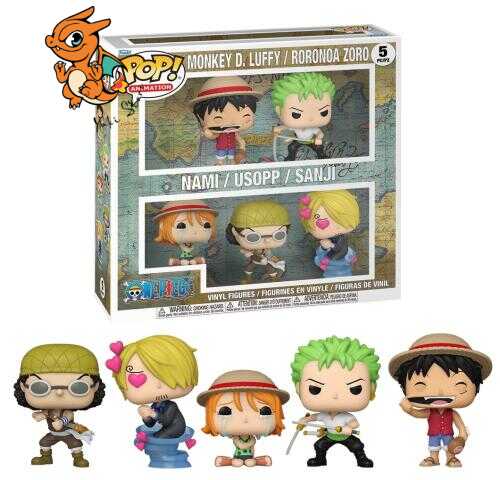 ONE PIECE - POP Animation - Pirates au chapeau de paille 5PK