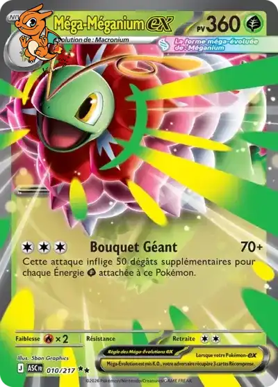 Mega Méganium ex - Héros Transcendants - 010/217