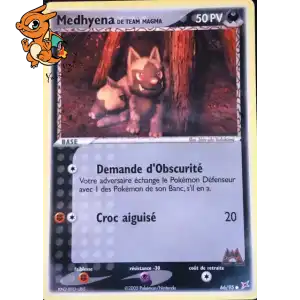 Medhyena de Team Magma - Team Magma vs Team Aqua - 066/095
