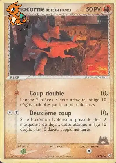 Rhinocorne de Team Magma - Team Magma vs Team Aqua - 067/095