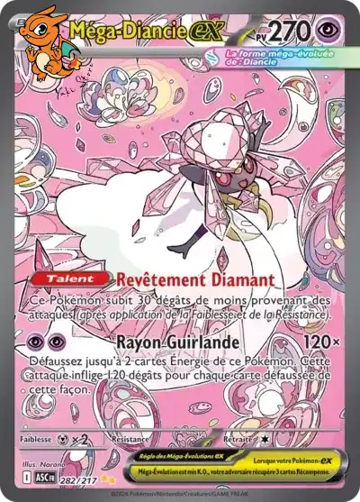 Mega Diancie ex - Héros Transcendants - 282/217