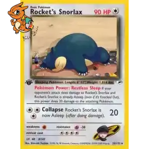 Ronflex de la Team Rocket - Gym Heroes - 033/132