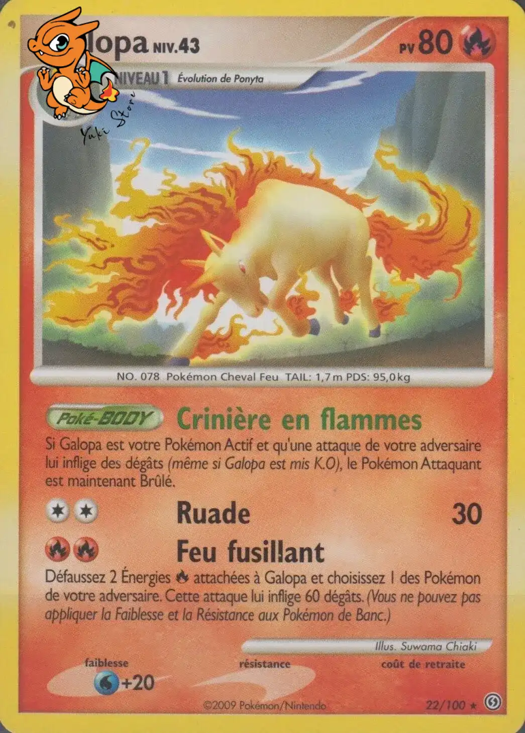 Galopa Lv.43 - Tempête - 022/100