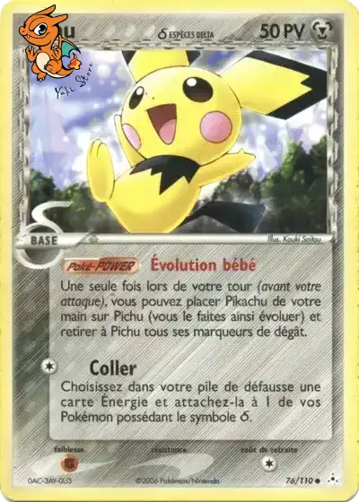 Pichu δ Espèces Delta - Fantômes Holon - 076/110