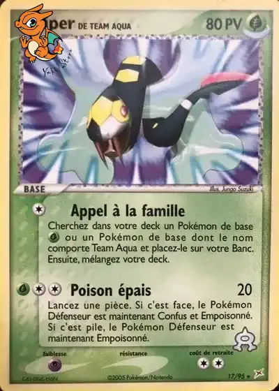 Team Aqua's Seviper - Team Magma vs Team Aqua - 017/095