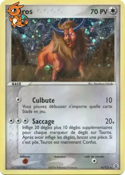 Tauros - Rouge Feu & Vert Feuille - 016/112