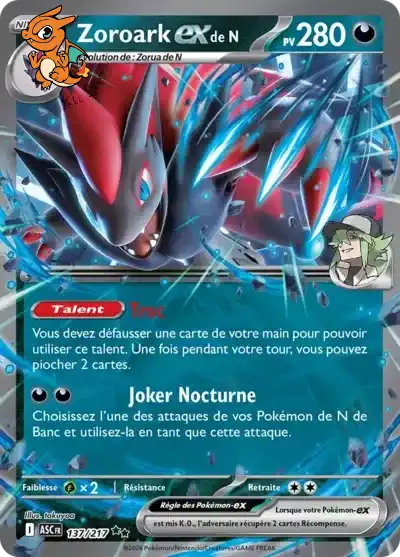 Zoroark ex de N - Héros Transcendants - 137/217