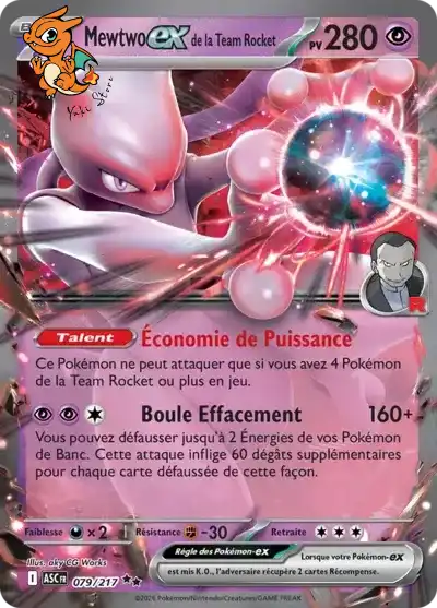 Mewtwo ex de la Team Rocket - Héros Transcendants - 079/217