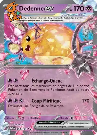 Dedenne ex - Évolutions à Paldéa - 093/193