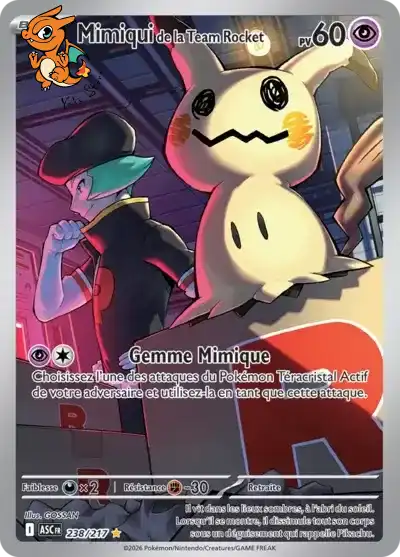 Mimiqui de la Team Rocket - Héros Transcendants - 238/217